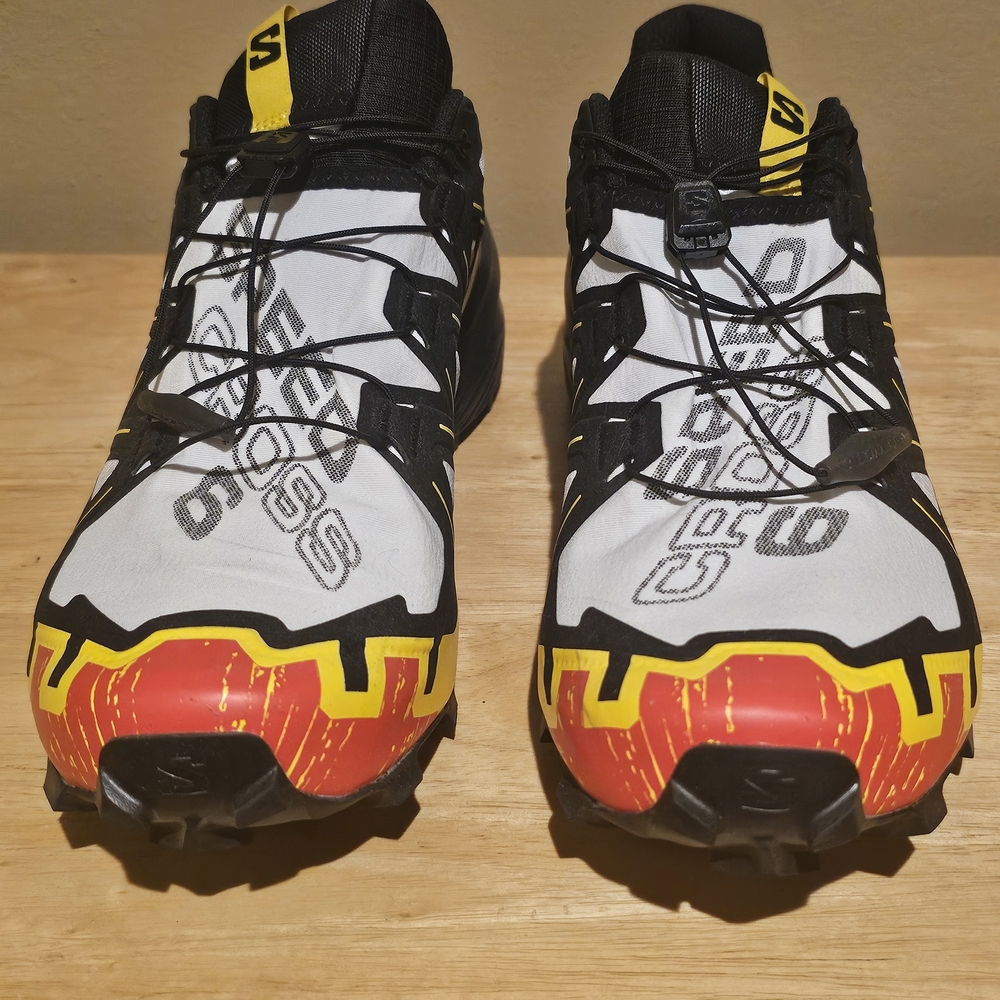 Salomon Trail Shoes - Red, Yellow, Black, White